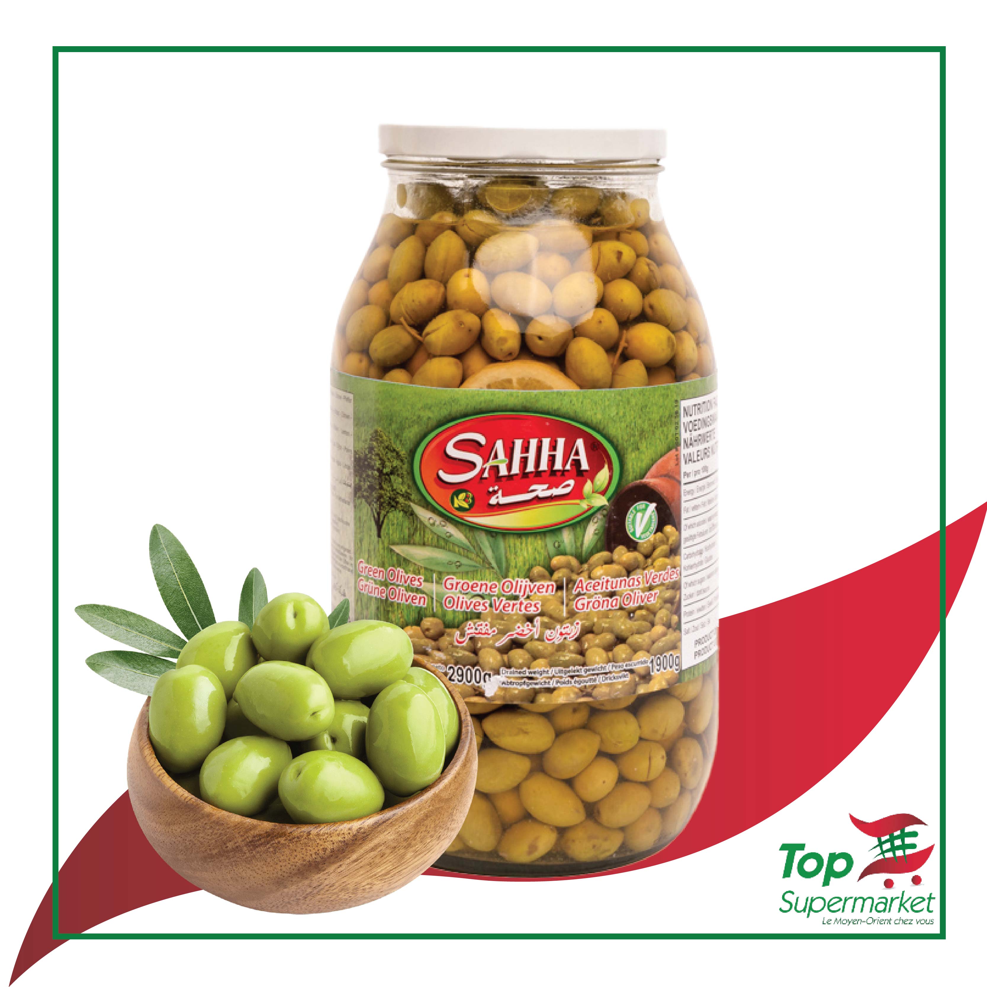 Sahha olives vertes 3KG